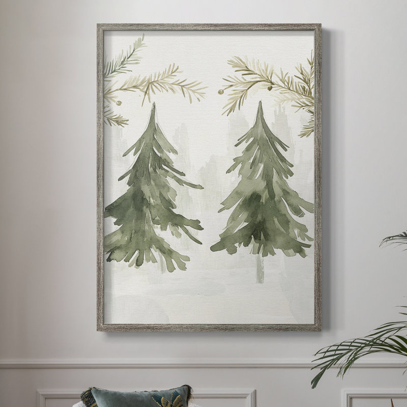 «Christmas Holiday Art» CECLxxxVI, reproduction d'art encadrée - bois massif, H 21 po x l 17 po