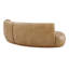 Canapé modulaire courbé en cuir vegan 2 pièces Gabbie