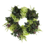 Charlotte 26" Spring Wreath with Hydrangeas, Begonias and Ivy