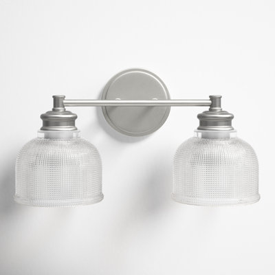 Besima 2-Light Dimmable Vanity Light in Brushed Nickel