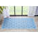 Tapis bleu Kehr Lattice