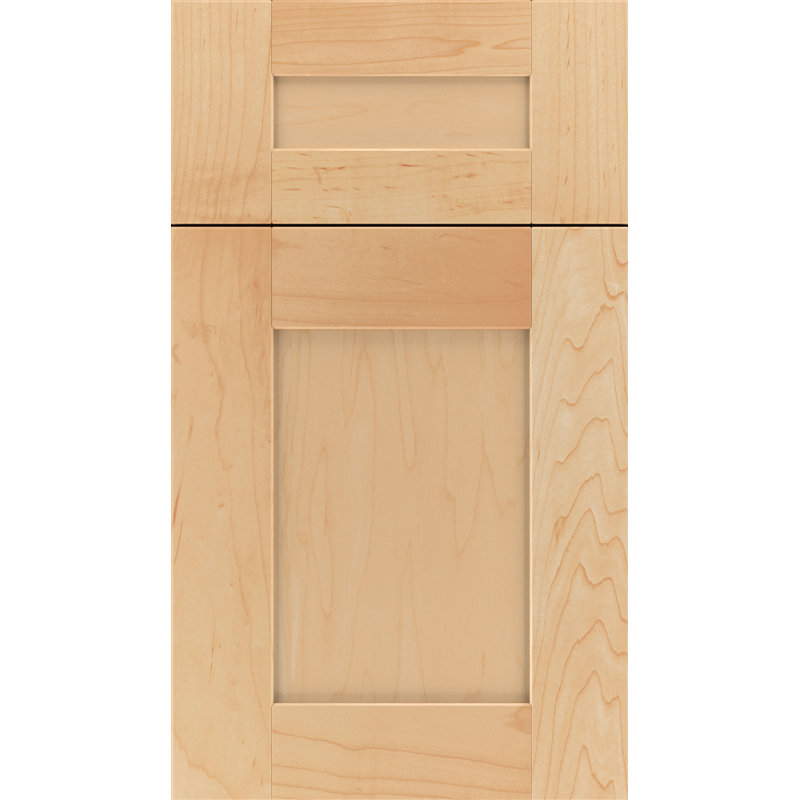 Dwelling Full Access Crescent Door Sample, Canvas w/ Pewter Glaze, Maple