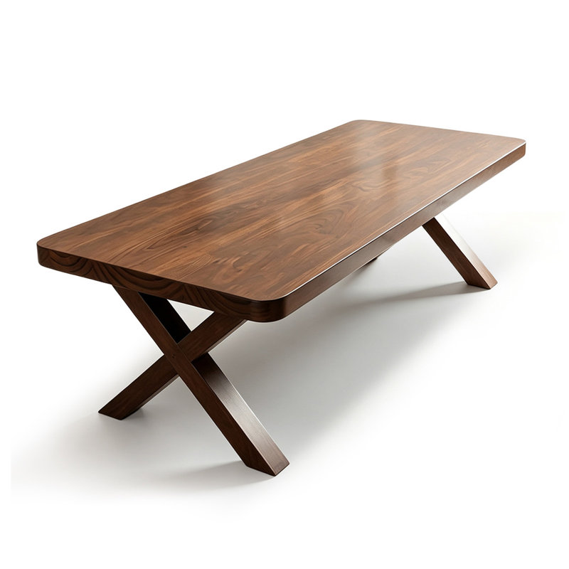 Solid wood rectangular dining table, 29.53" H x 78.74" W x 31.5" D