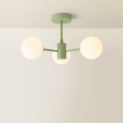 Rayville Glass Semi Flush Mount