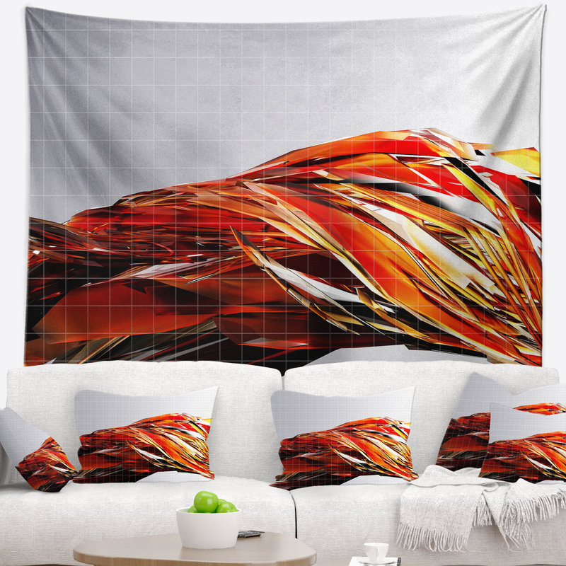 Coussin floral floral, H 68 po x l 80 po