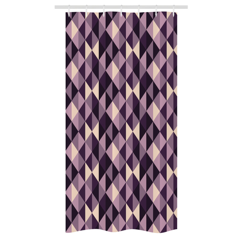 Minier Shower Curtain with Hooks Included, 72" H x 36" W