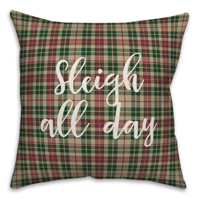  Coussin Sleigh All Day in Tartan
