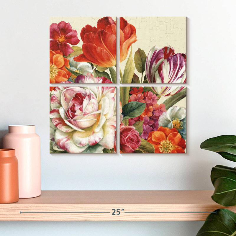 Fleurs Harnek Garden View Tossed, H 18 po x l 18 po