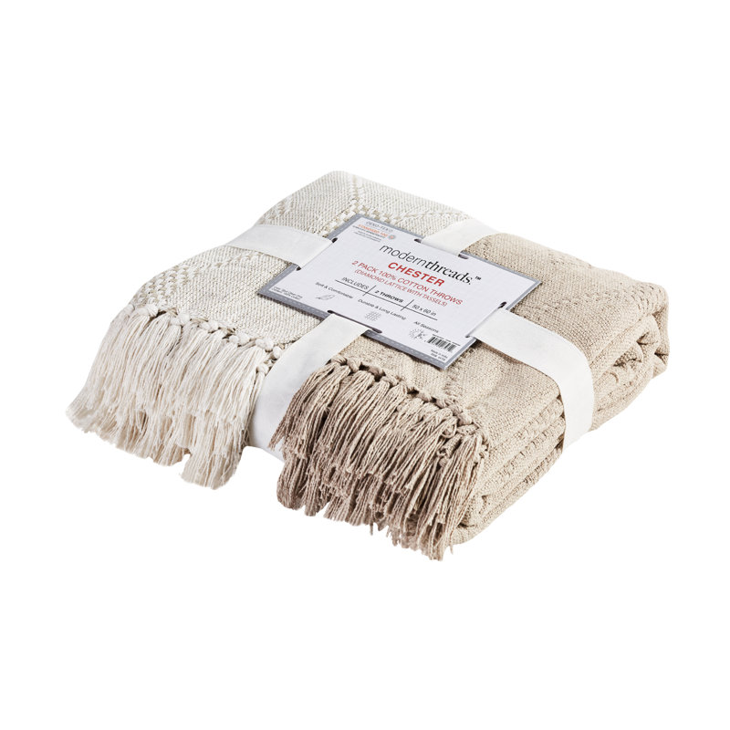 Throw Blanket, Feather Gray
