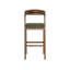 Tabouret de bar rembourré argenté-929355434