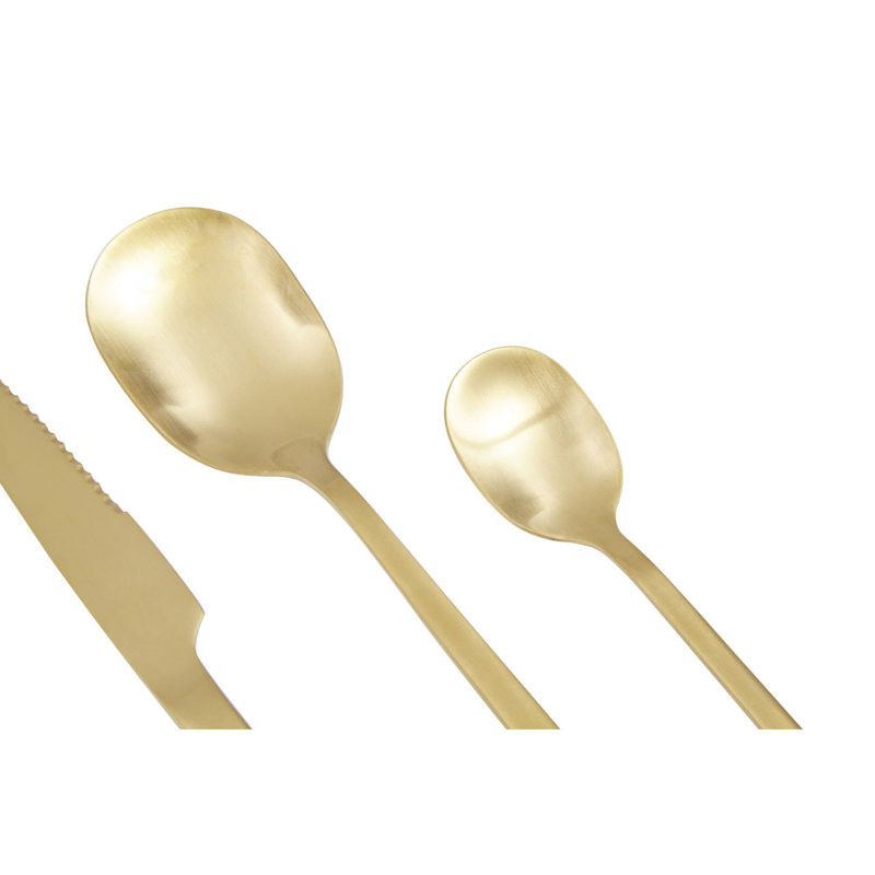 Lantz 16 Piece Cutlery Set, Service for 4, Gold