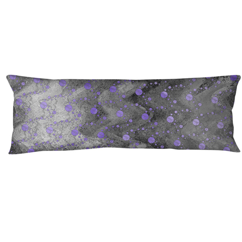 Polyester Pillow, Purple/Black