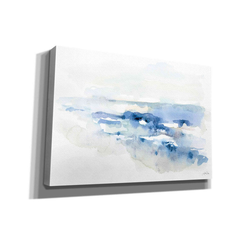 «Shoreline Blues II» par Katrina Pete, estampe numérique sur toile, H 18 po x l 26 po x P 0,75 po