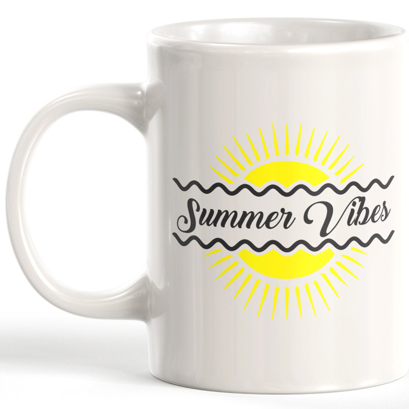 Tasse à café Summer Vibes, 11 oz, Plastique