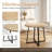 Otrange Round with Iron Base Dining Table-2131762498