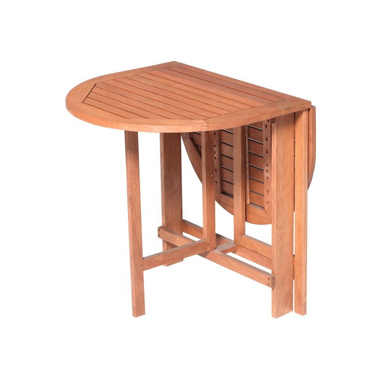 Adalmiina 2 - Person Solid Wood Patio Dining Set Rectangular Table