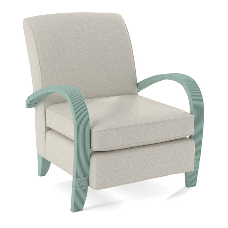Vero Armchair, Honey, White Performance Fabric; 0851-94