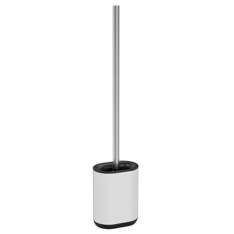 Leia Free-Standing Toilet Brush and Holder, White