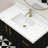 20" White Rectangular Ceramic Undermount Sink For Bathroom Vanity Countertop