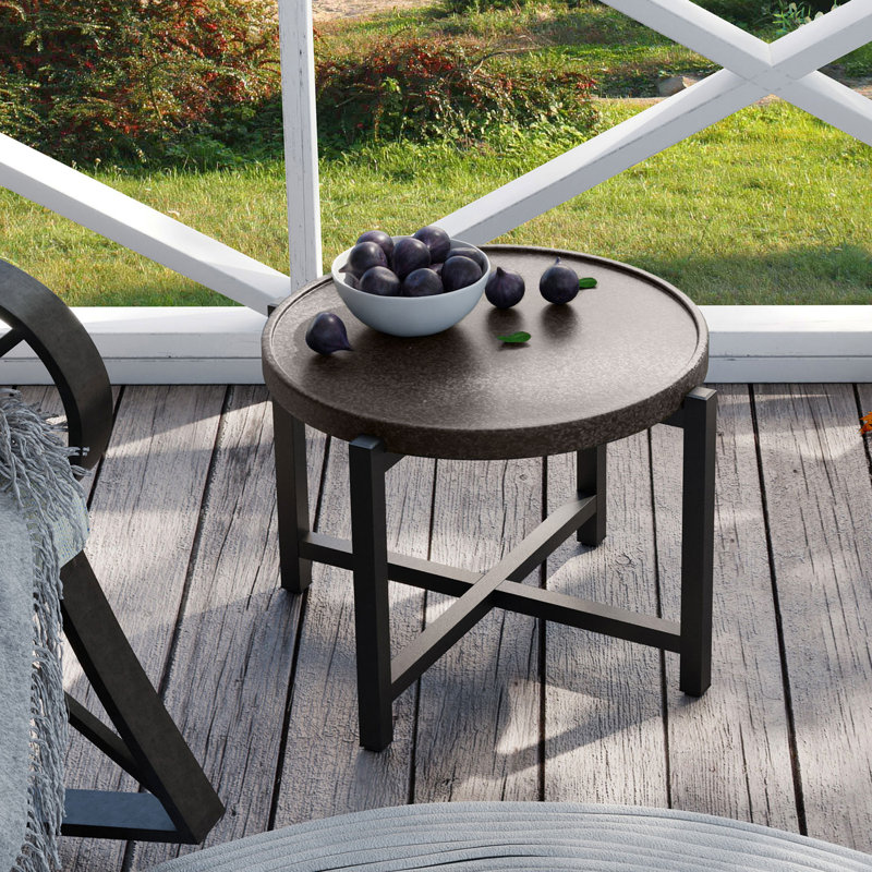 Neyland Concrete Side Table, 19.4"
