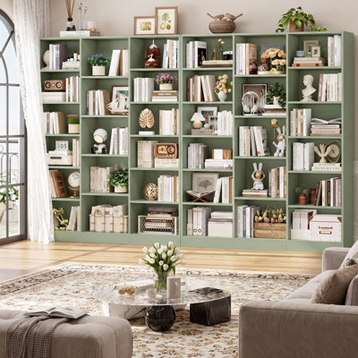 Ensemble de 2 bibliothèques en bois H 74,02 "x l 58,7" (ensemble de 2)