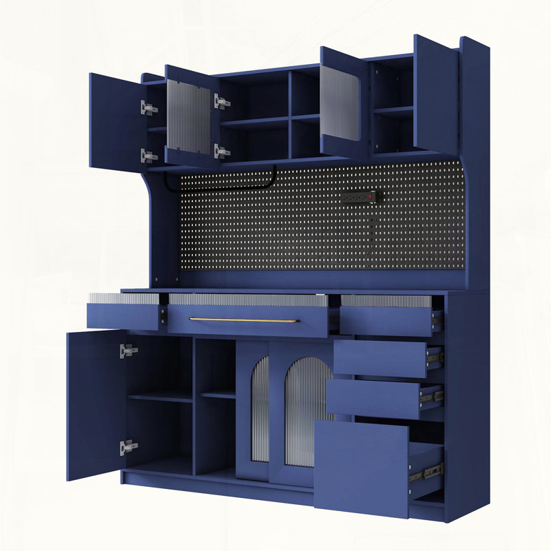 Large Buffet with Hutch and Power Outlet