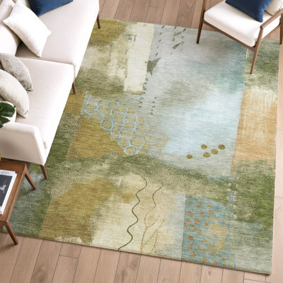 Premium Machine Washable Mayfield AMF2127 modern Rug
