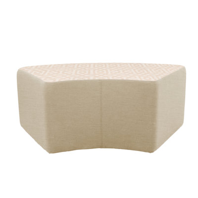 Outdoor 24" x 48" S-Curve Ottoman with Sunbrella®, 18" H