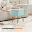 Tabouret de coiffeuse moderne avec 4 pieds en métal et rangement, repose-pieds multi-usage pour chambre de maquillage-782386890