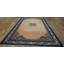 Tapis à motif floral en laine noué à la main à motif floral médaillon des années 1920