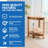EcoDecors, 17", Teak Corner Shower Shelf, Teak shower Stool, Small Bathroom Bench, Teak Corner Shelf Storage, in EarthyTeak™-116865994
