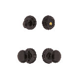 Nostalgic Warehouse Classic Rosette Entry Set with New York Knob