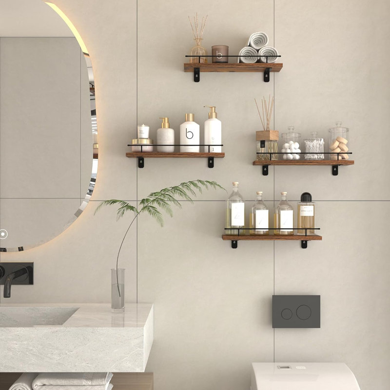 Tablettes murales de salle de bain Embree