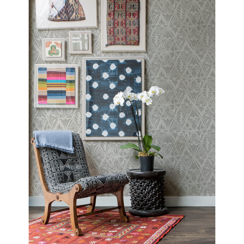 Papier peint Urbane Light Diamonds, Gris