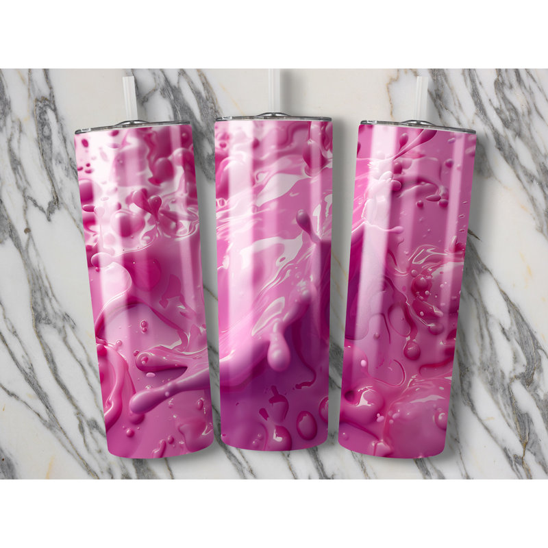 Choose Handmade Tumblers 591ml Vacuum Insulated Stainless Steel (18/8) Travel Tumbler with Straw