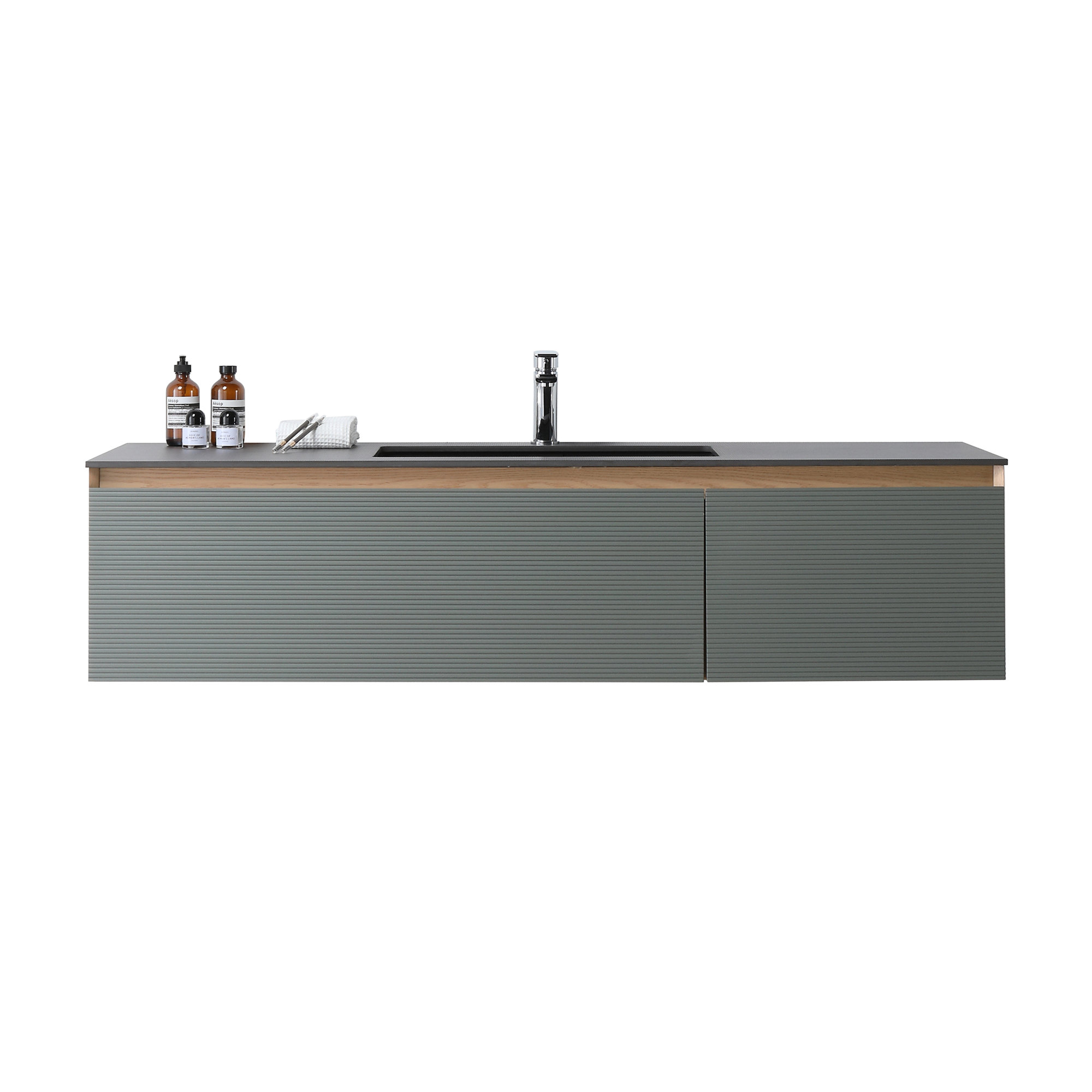 Diella 60'' Single Bathroom Vanity, Sage Green