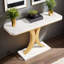 Console moderne étroite de 40 po avec base géométrique durable, canapé de vestibule polyvalent et peu encombrant pour le salon, le couloir et les coins étroits-1323596610-1323596611-1323596623