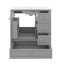 Meuble-lavabo pratique de 30 po avec lavabo - équipé d'une porte (avec tablette) et de trois tiroirs à fermeture en douceur-662011418
