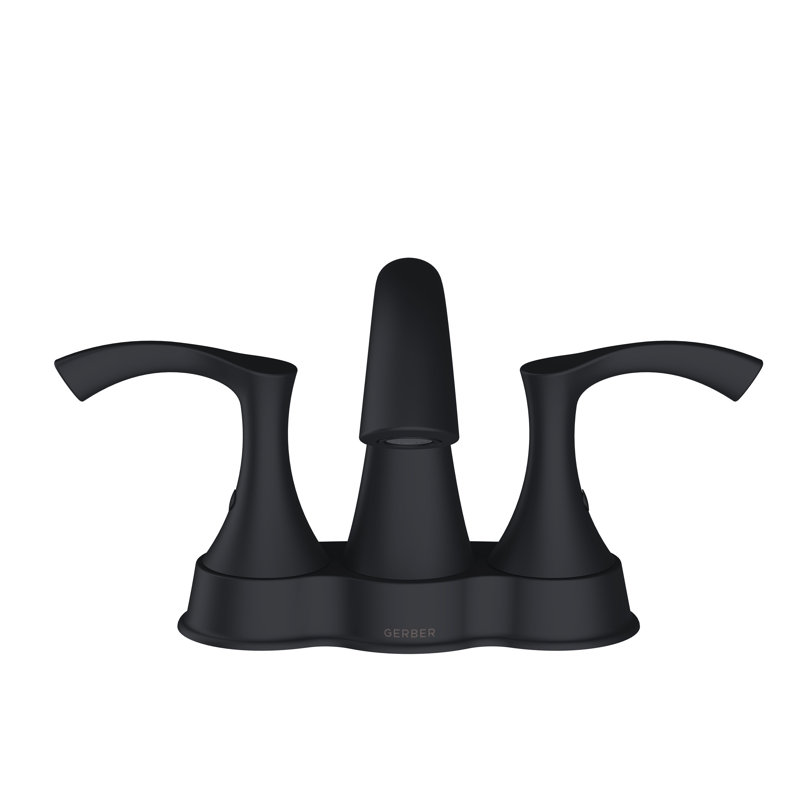 Antioch Centerset Bathroom Faucet with Drain Assembly, Satin Black