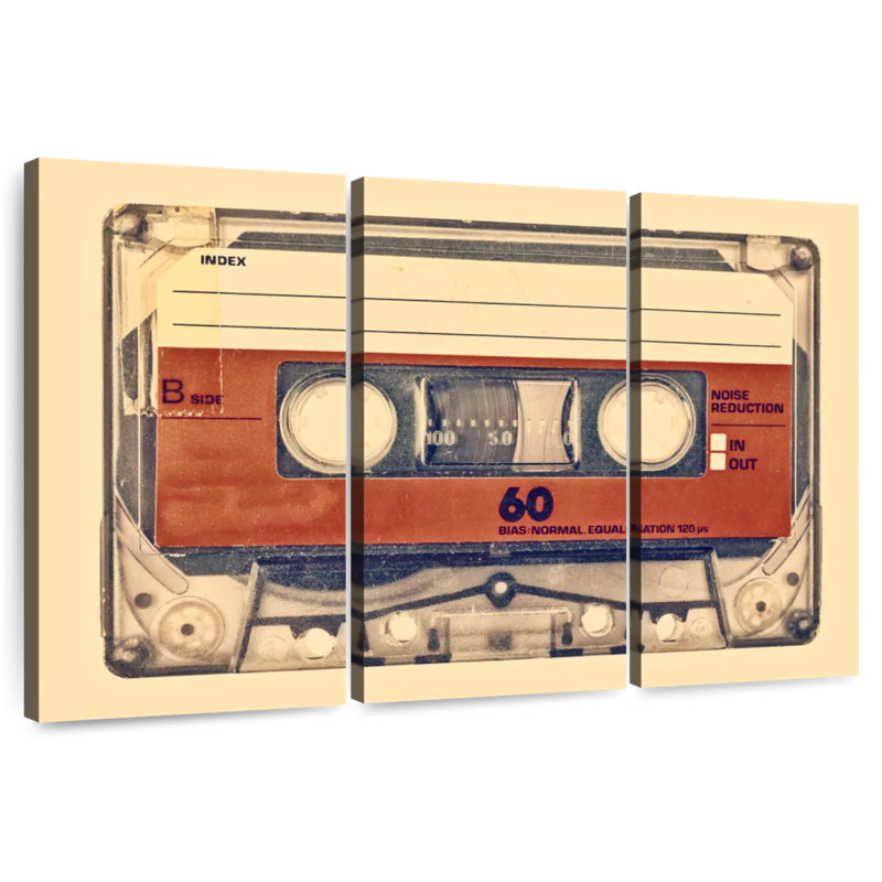 Abarca Retro Compact Cassette, 28" H x 45" W