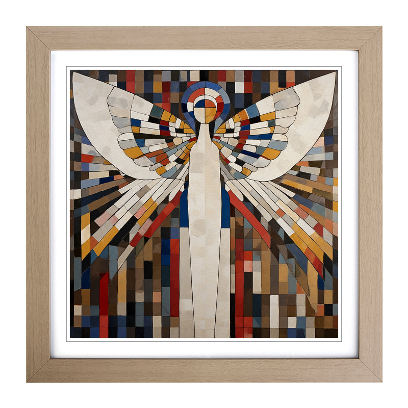 Single Picture Frame Print on Wood, Oak