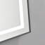 Miroir de salle de bain 48 "x 24" avec cadre en aluminium, 3 températures de couleur, brouillard, gradation continue, bois de frêne, mémoire de forme pour la salle de bain, bois de frêne-2055158731