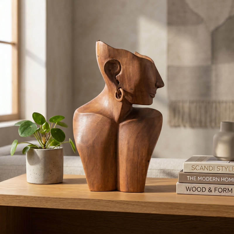 Buste en bois Mkenzi