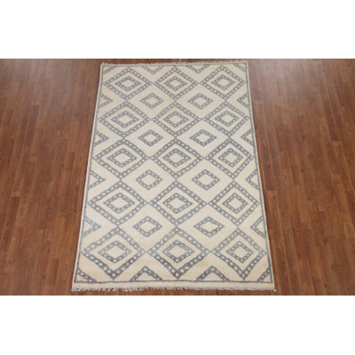 Tapis géométrique indien 5 x 8
