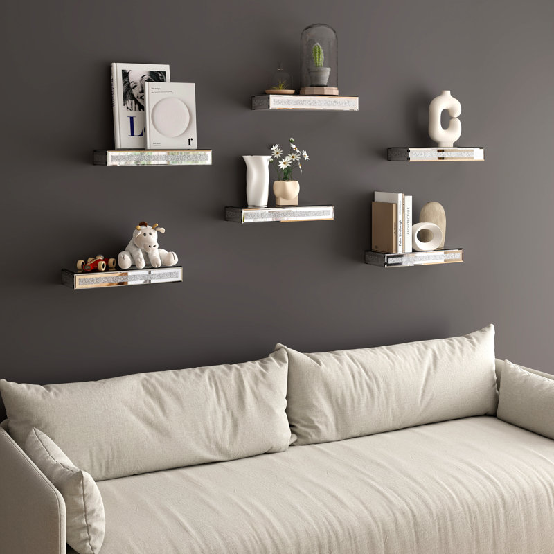 Tablette flottante miroitante Glamour, 6