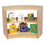 3 Compartment Manufactured Wood Shelving Unit