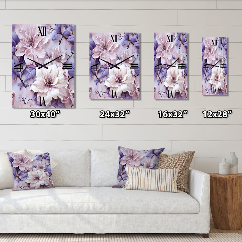 Jamarquis - Horloges murales florales, Moyen
