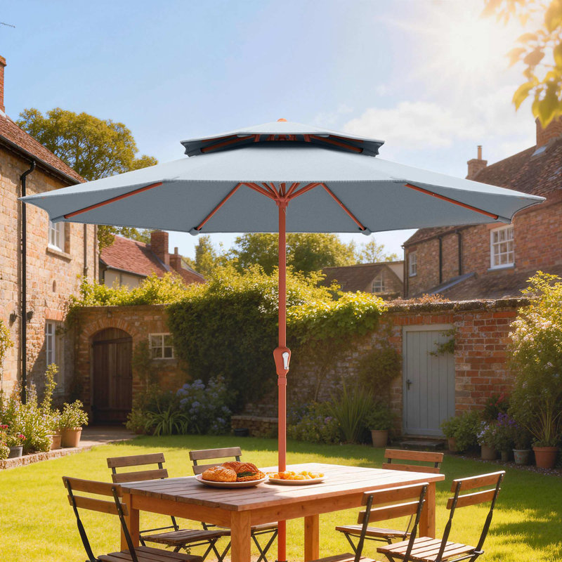 265cm Market Parasol, Grey