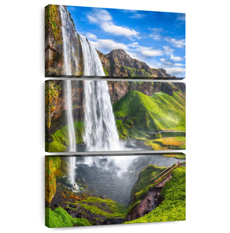 Alvord Scenic Seljalandsfoss Waterfall, H 32 po x l 20 po