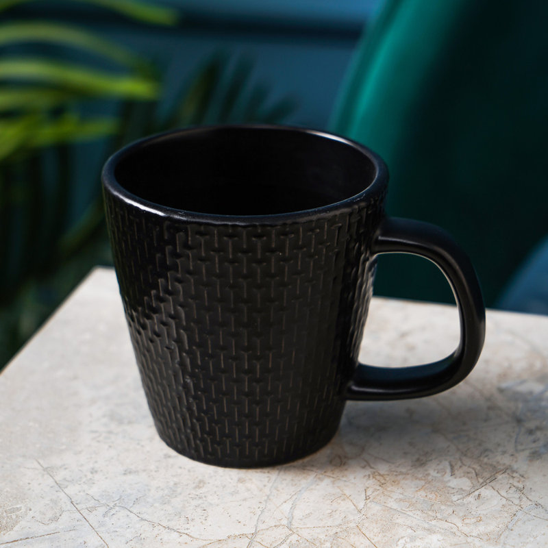 Ensemble de tasses en grès Stone Lain Olivia, Noir